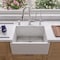 Alfi Brand 24" White Smooth Thick Wall Fireclay Sgl Bowl Farm Sink AB2418SB-W - alternate 3